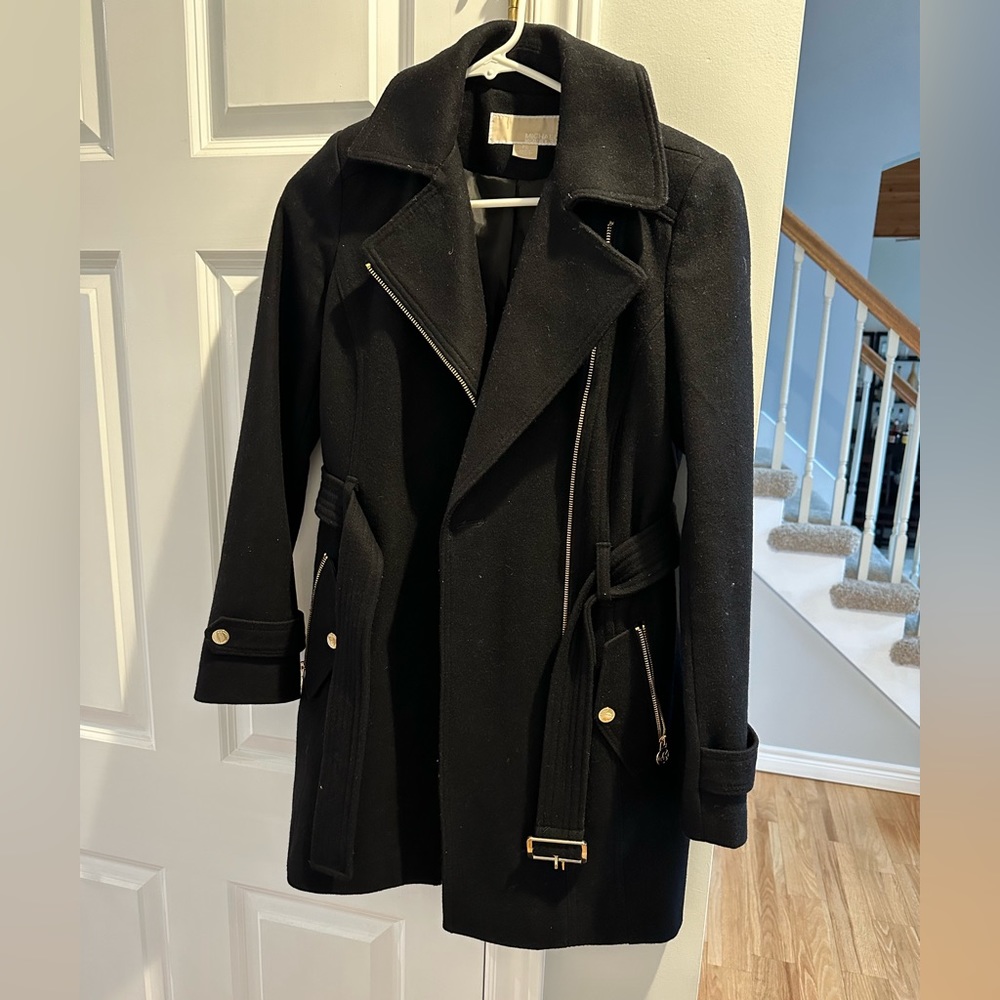 Michale Kors Black Dress Coat